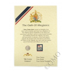 Royal Navy Submariners Oath Of Allegiance Certificate